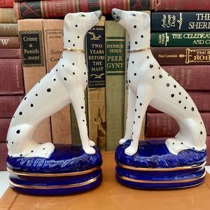 Stunning pair of Fitz and Floyd Dalmatian Bookends